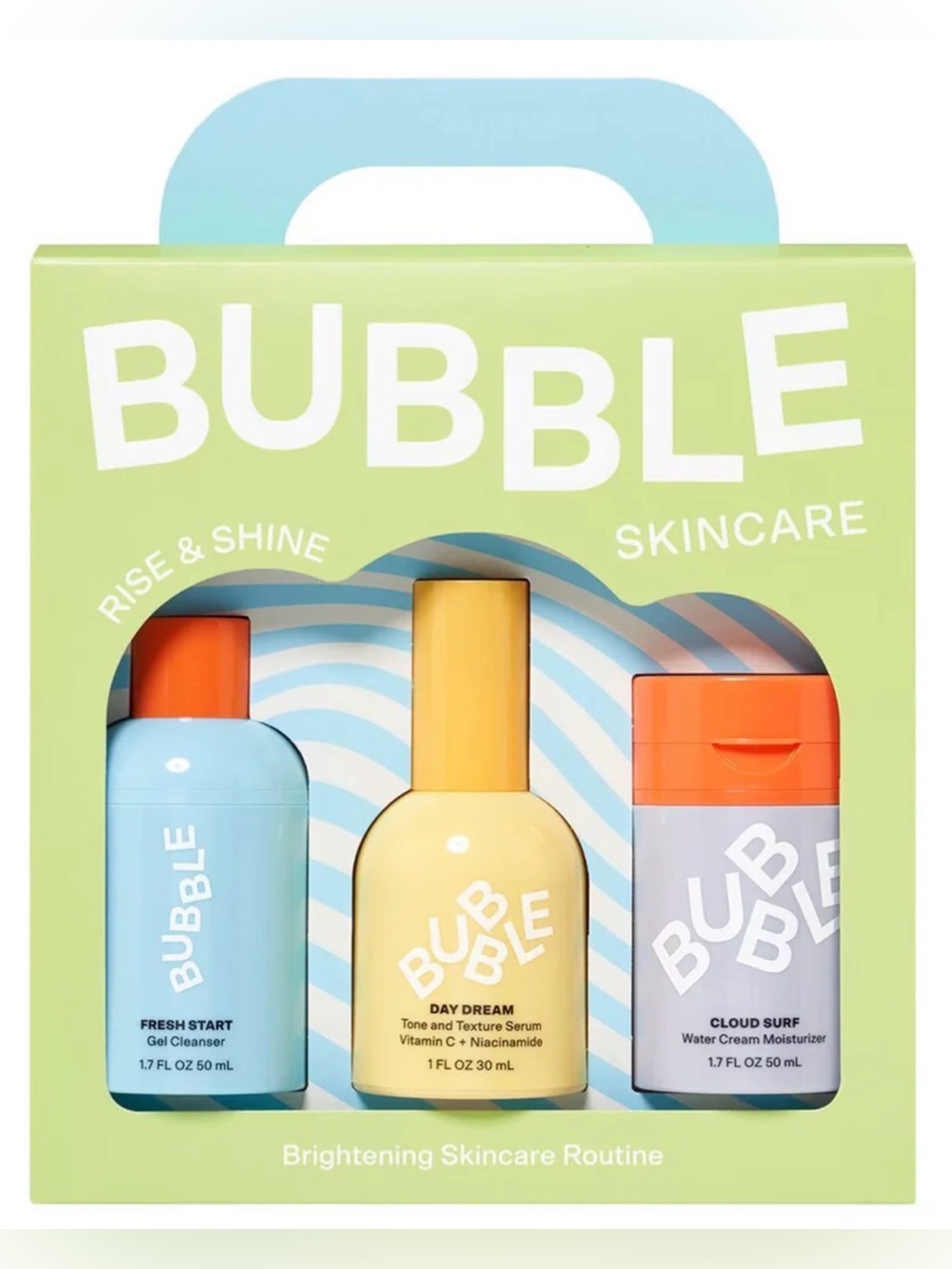 BUBBLE 3pc. Rise and Shine Brightening Skincare Set